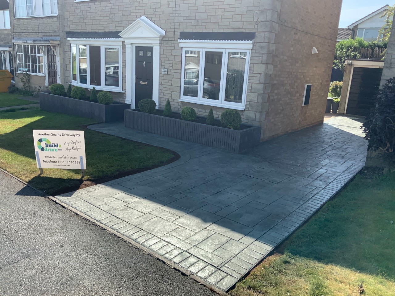 Pattern Imprinted Concrete driveway