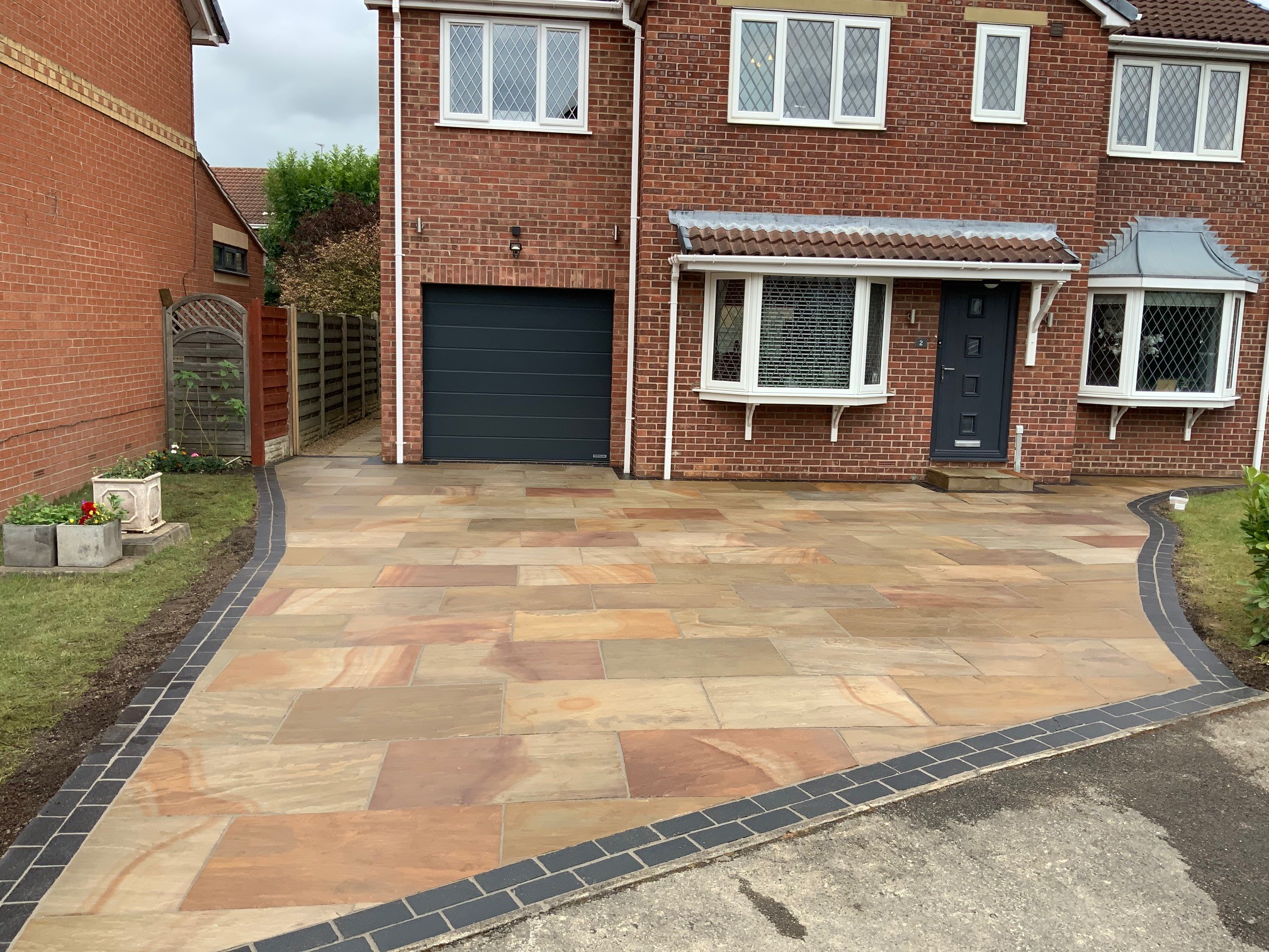 Indian Flagstone Driveway