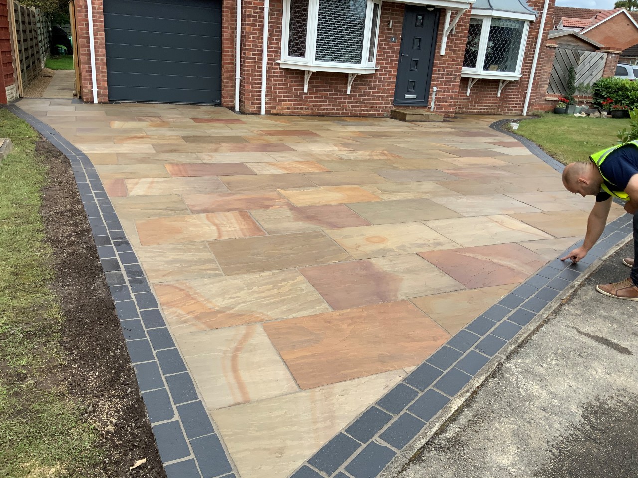 indian flagstone driveways