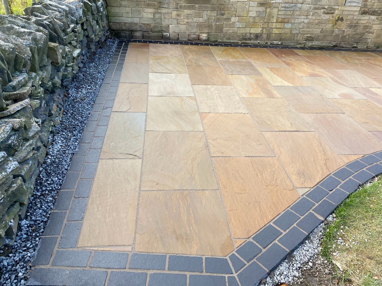 Indian Flagstone Driveway